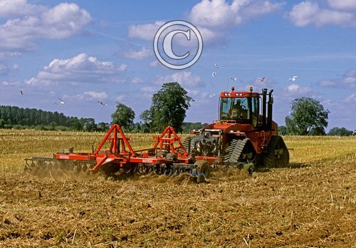 Disking up Stubble